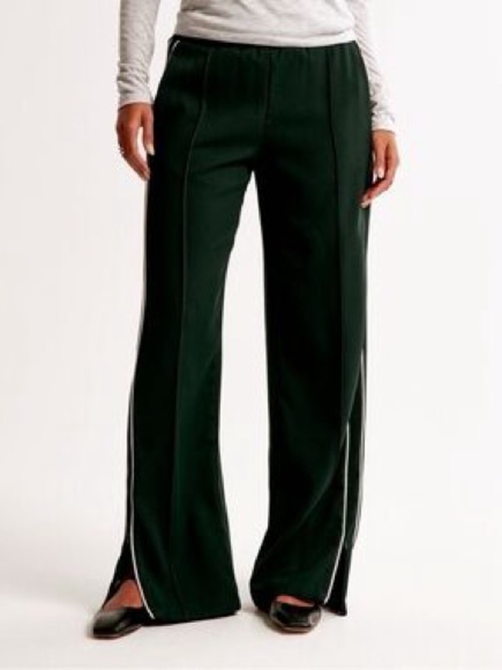 Abercrombie & Fitch Dark Green Track Pants